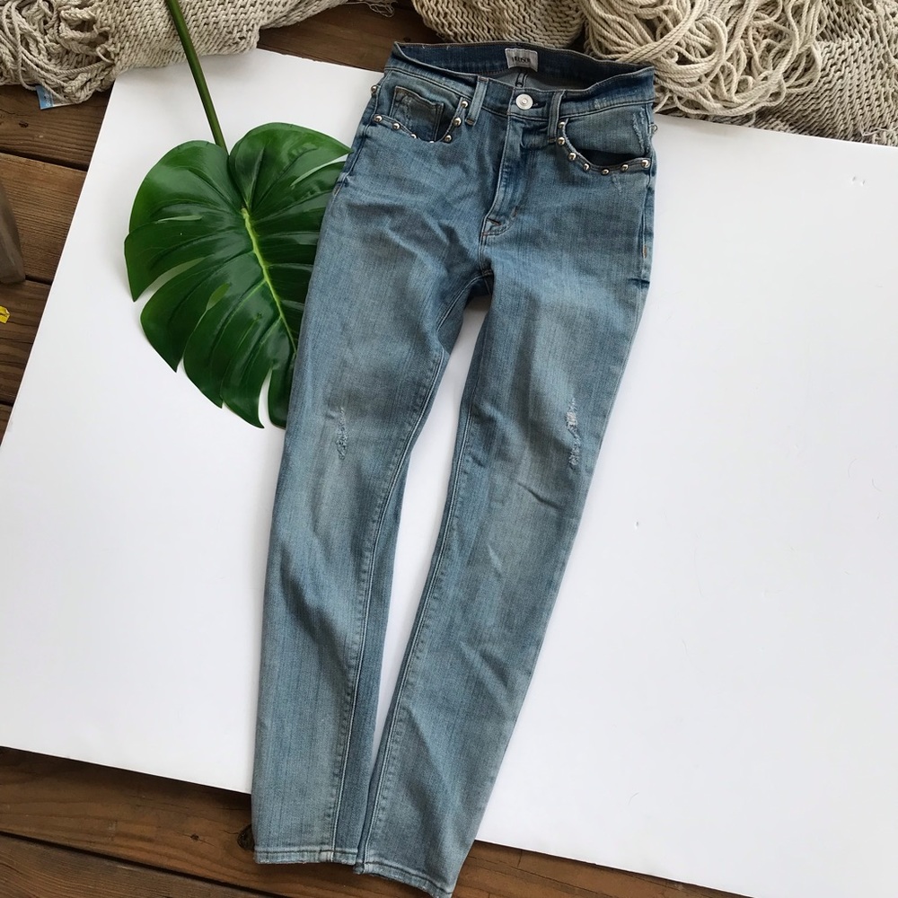 ❤️Hudson high waist studded light wash jeans - Picture 4 of 7